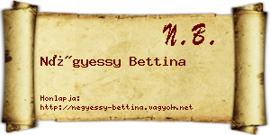 Négyessy Bettina névjegykártya